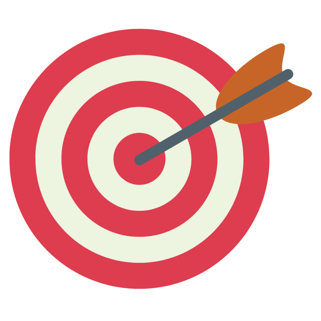 Image of a target with an arrow through the middle