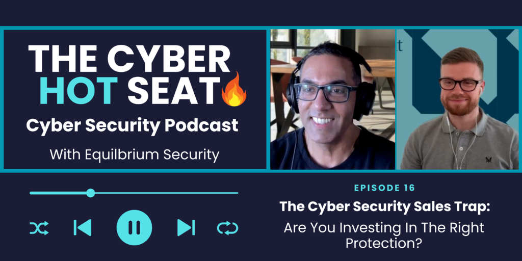 Podcast image with host and guest. The image includes podcast title.