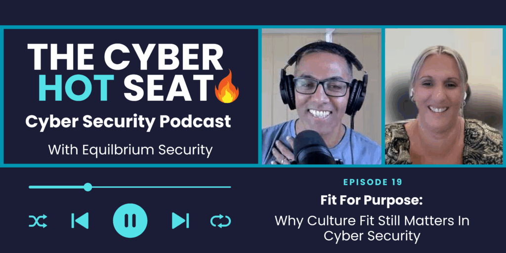 Podcast image with host and guest. The image includes podcast title.