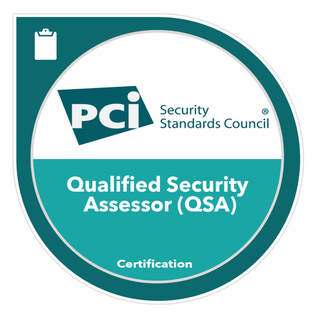 The logo for PCI DSS qualified security assessor (QSA)