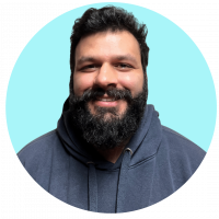 A headshot of Amait, Head of Cyber Essentials at Equilibrium